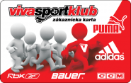 Viva Sport -  zákaznícka karta - predná strana